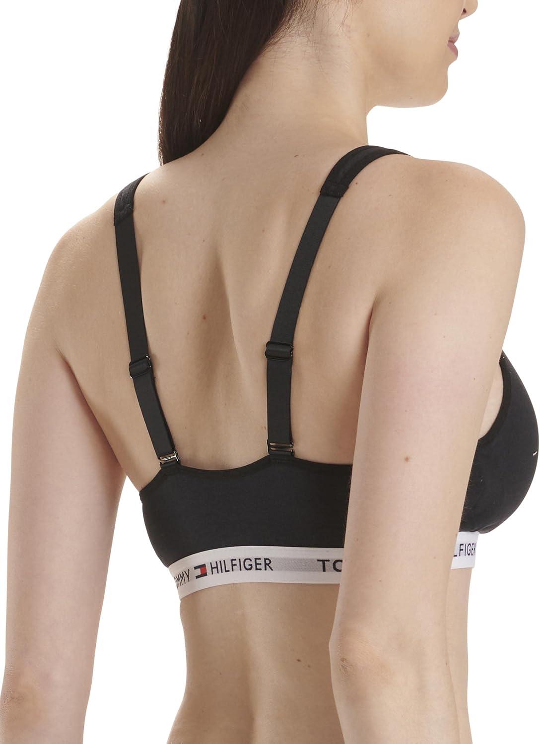 imageTommy Hilfiger Womens Light Lift Classic Cotton Bralette BraBlack