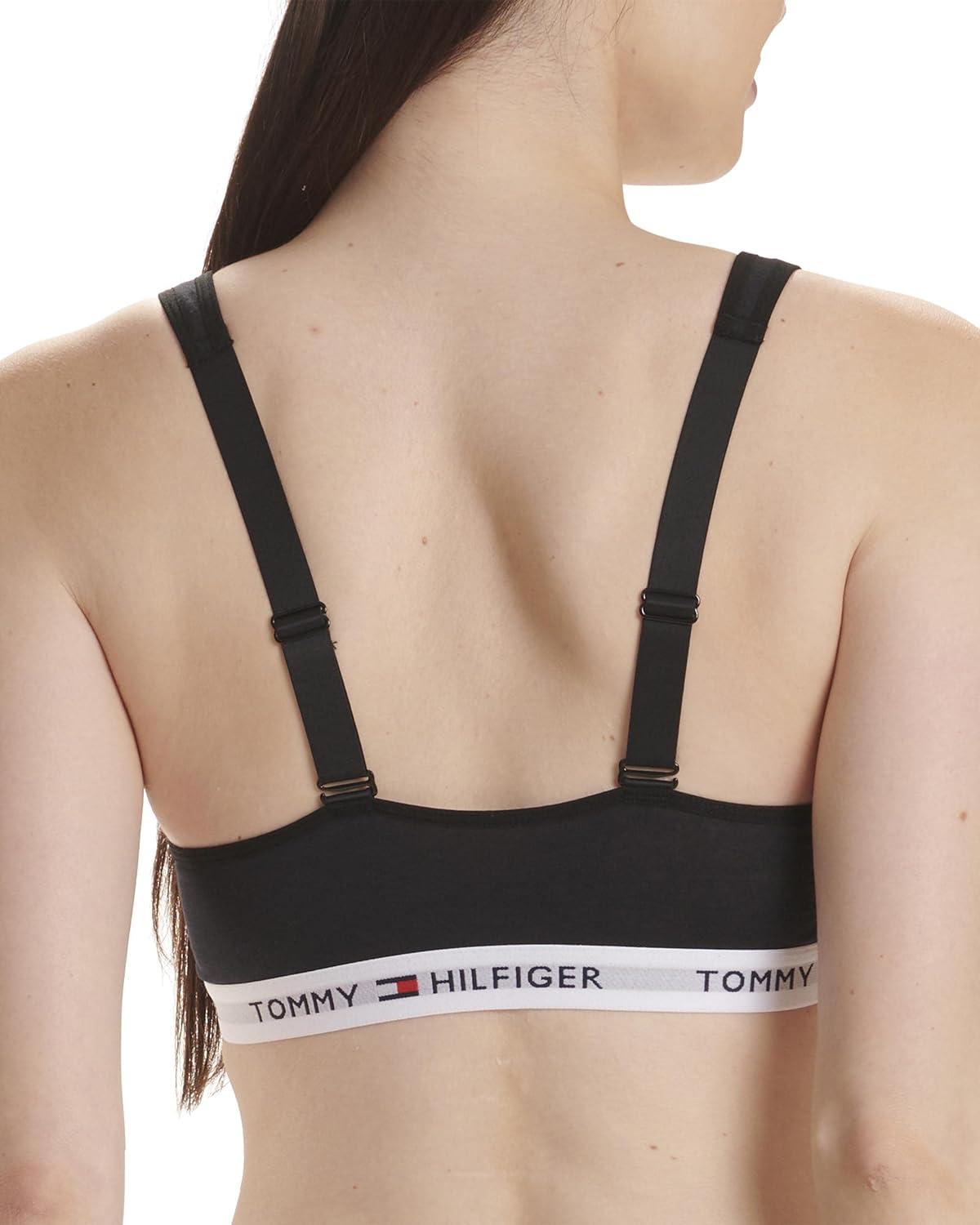 imageTommy Hilfiger Womens Light Lift Classic Cotton Bralette BraBlack