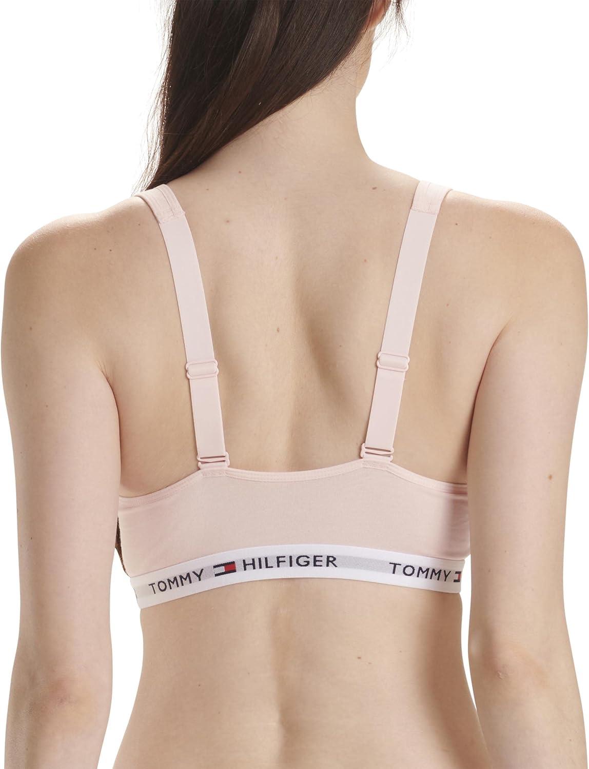 imageTommy Hilfiger Womens Light Lift Classic Cotton Bralette BraBlushing Bride