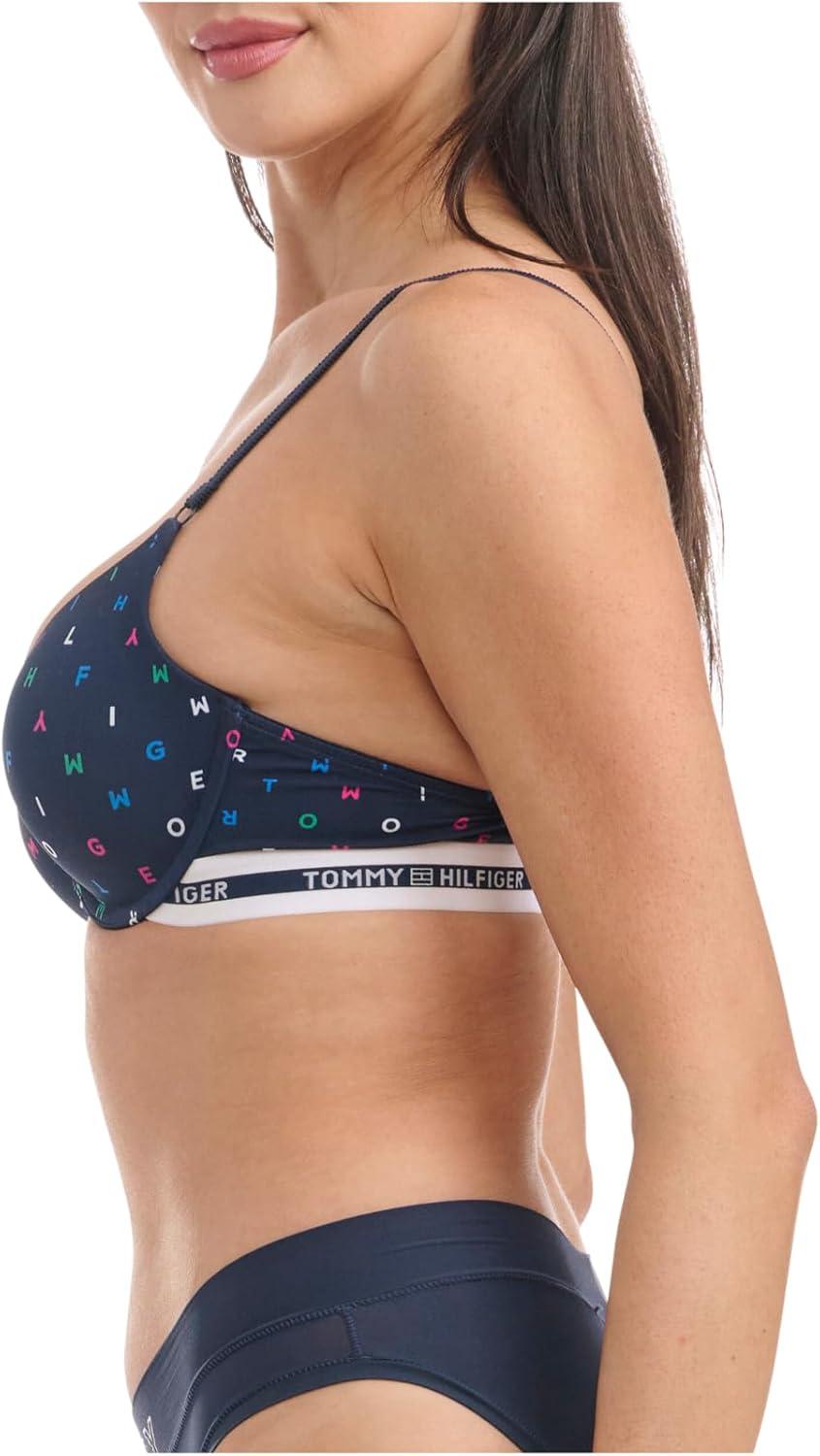 imageTommy Hilfiger Womens Microfiber Pushup Bra with Underwire 2PackAllovrtmmyscBw