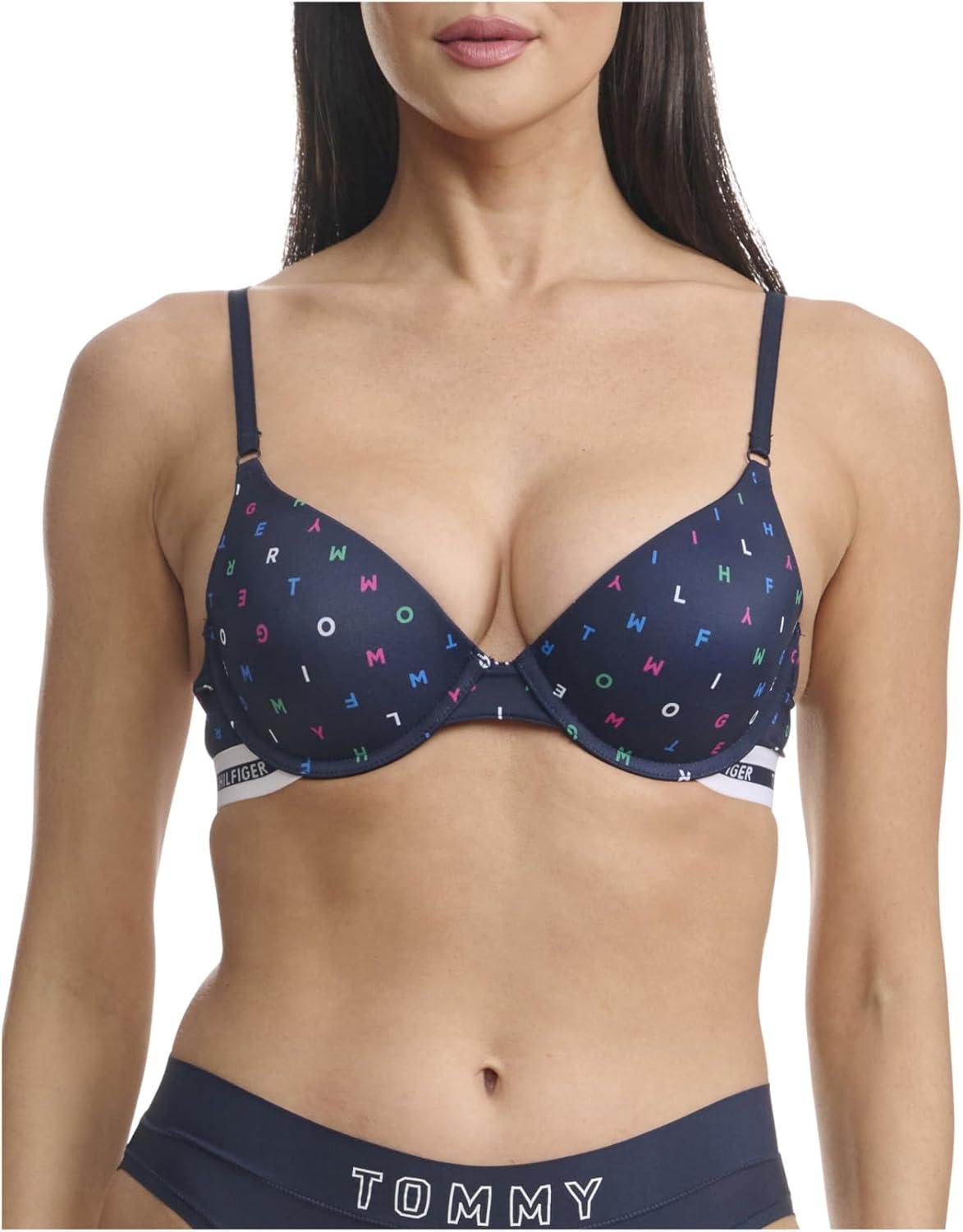 imageTommy Hilfiger Womens Microfiber Pushup Bra with Underwire 2PackAllovrtmmyscBw