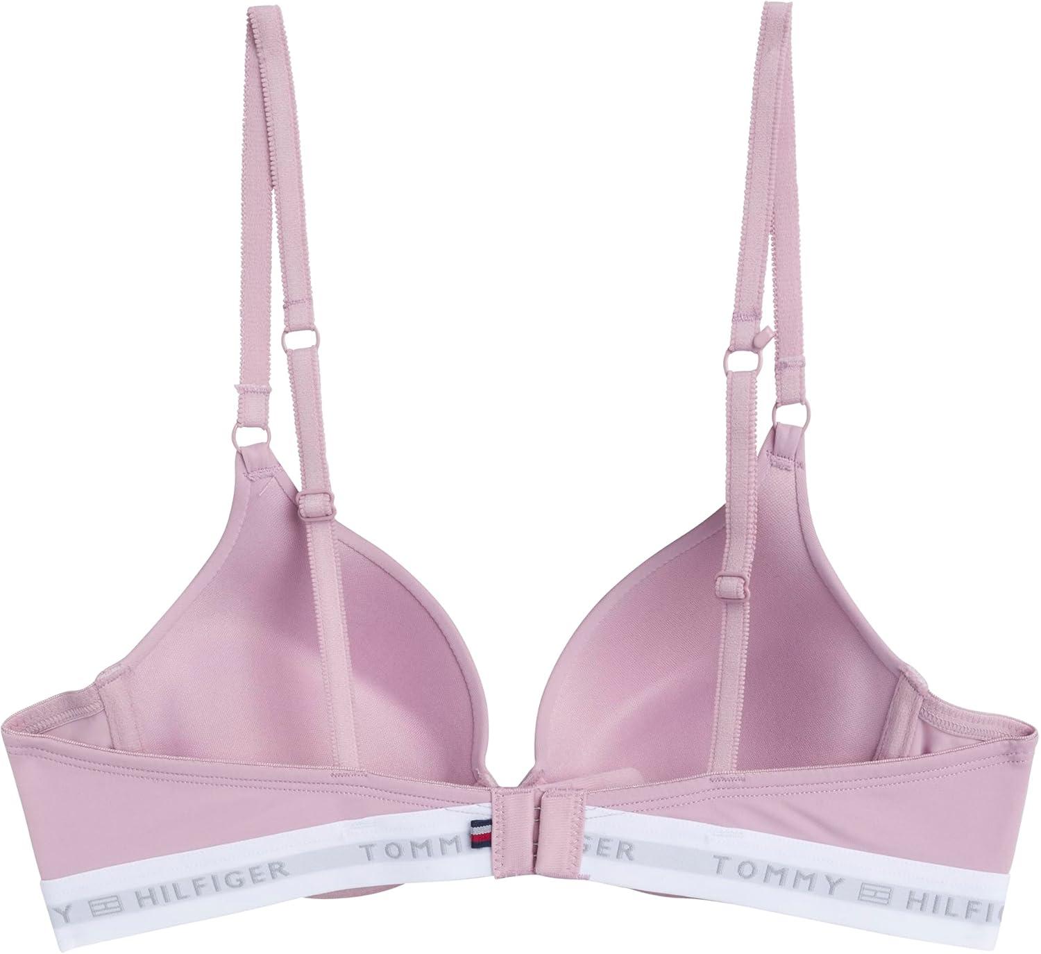 imageTommy Hilfiger Womens Microfiber Pushup Bra with Underwire 2PackDawn PinkBlack