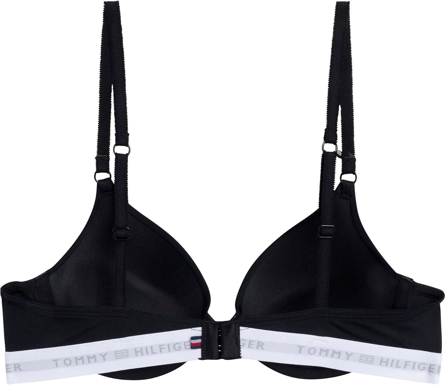 imageTommy Hilfiger Womens Microfiber Pushup Bra with Underwire 2PackDawn PinkBlack