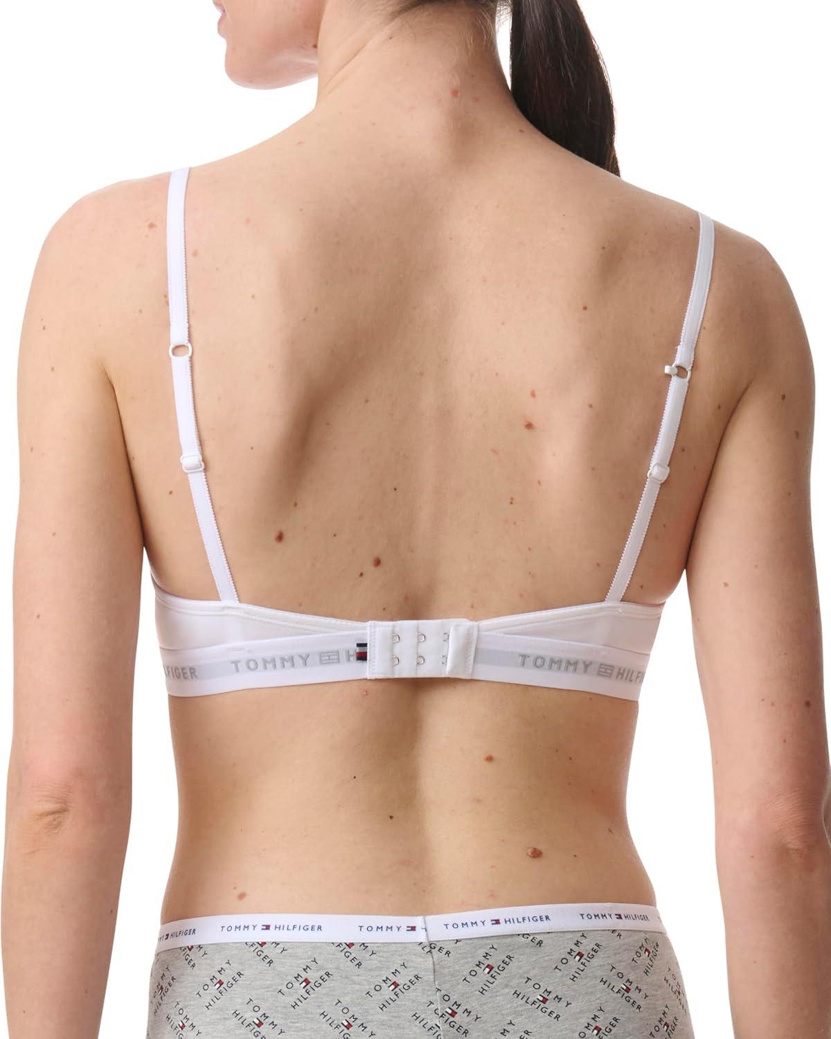 imageTommy Hilfiger Womens Microfiber Pushup Bra with Underwire 2PackLuminous BlueWhite