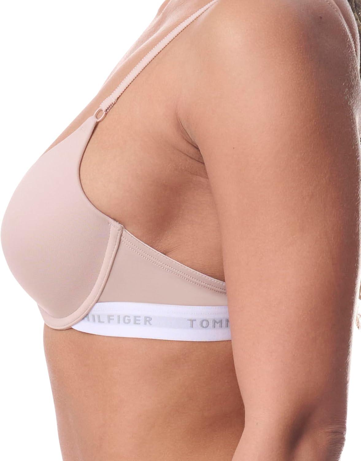 imageTommy Hilfiger Womens Microfiber Pushup Bra with Underwire 2PackSparrowBalanced Beige
