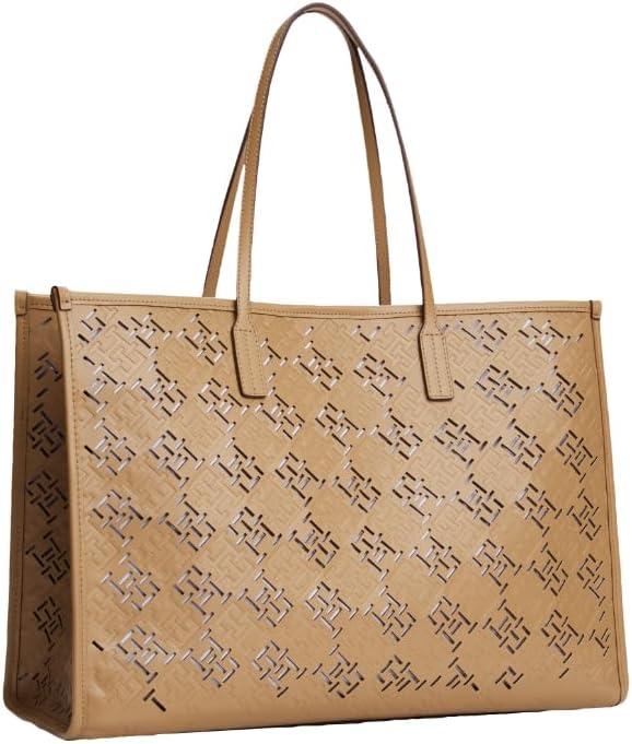 imageTommy Hilfiger Womens Monogram City ToteSafari Canvas