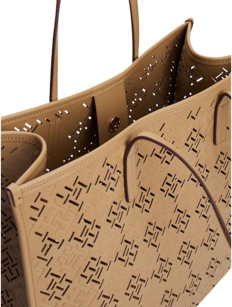 imageTommy Hilfiger Womens Monogram City ToteSafari Canvas