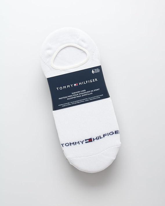 imageTommy Hilfiger Womens No Show Socks 6 Pack Cotton Blend Ankle Socks for Women Ultra Low Cut Liners for Loafers ampamp SneakersBlackWhiteGrey