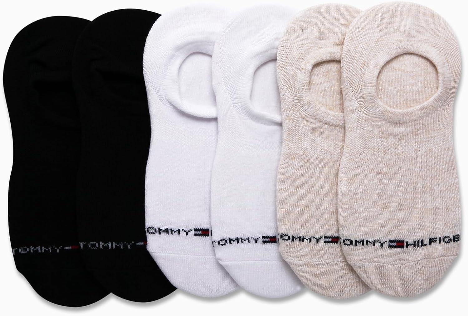 imageTommy Hilfiger Womens No Show Socks 6 Pack Cotton Blend Ankle Socks for Women Ultra Low Cut Liners for Loafers ampamp SneakersOatmeal Assorted