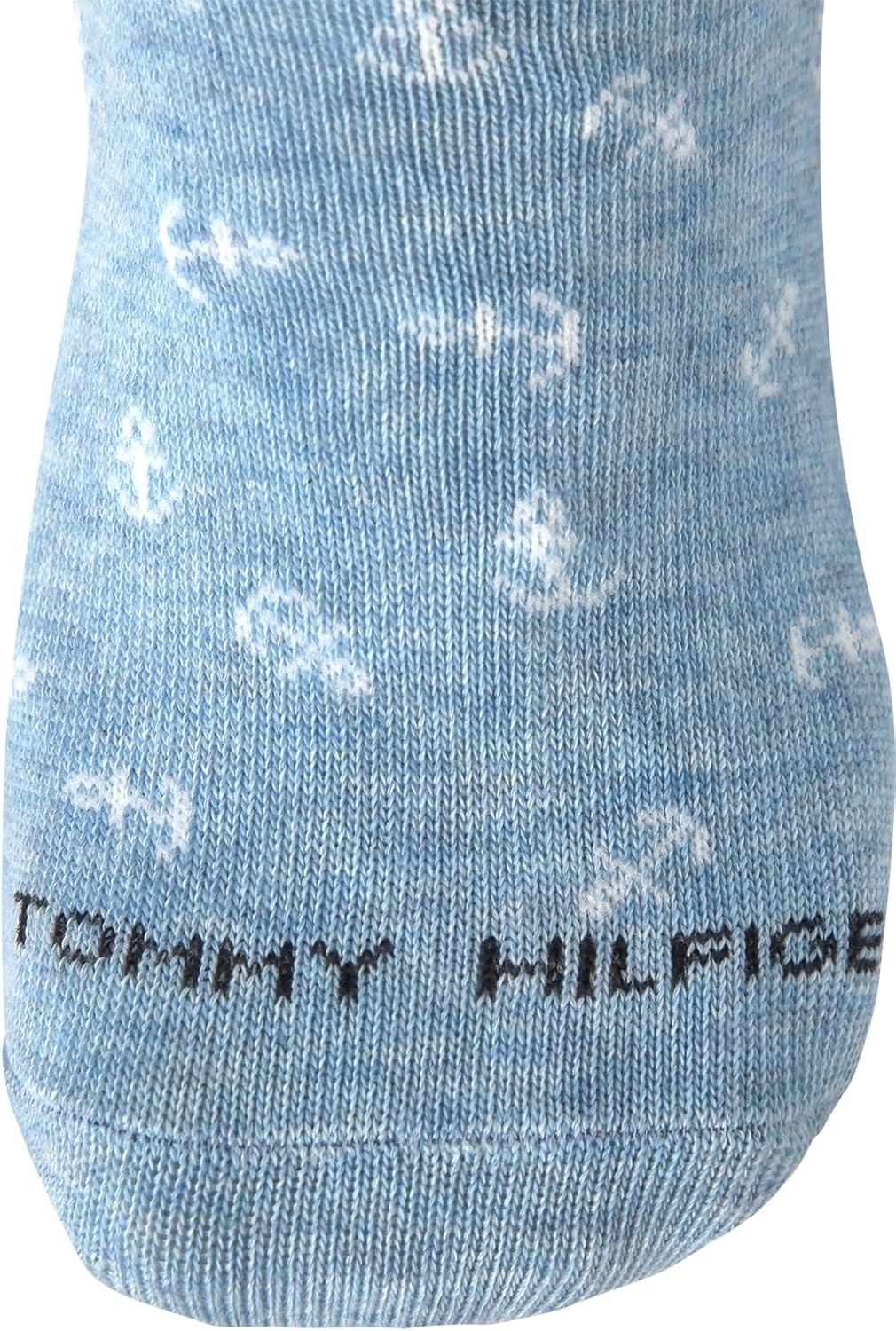 imageTommy Hilfiger Womens No Show Socks 6 Pack Soft Cotton Blend Low Cut Liner Socks for Sneakers Loafers Flats Size 410Blue Stripe Assorted