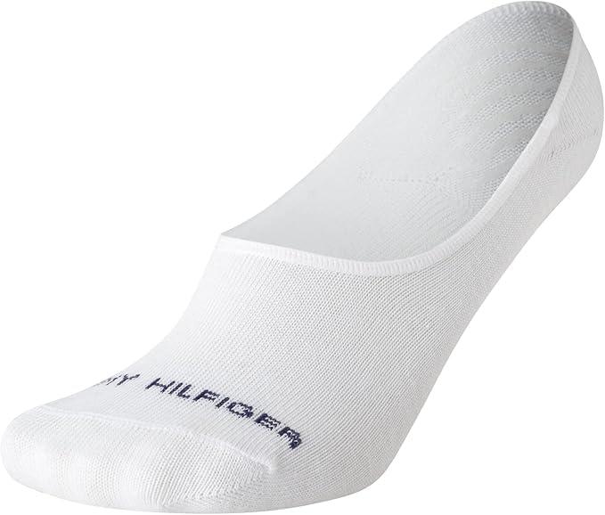 imageTommy Hilfiger Womens No Show Socks 6 Pack Soft Sretch Sneaker Liner Low Cut Ankle Socks with NoSlip Heel Size 410White Flag