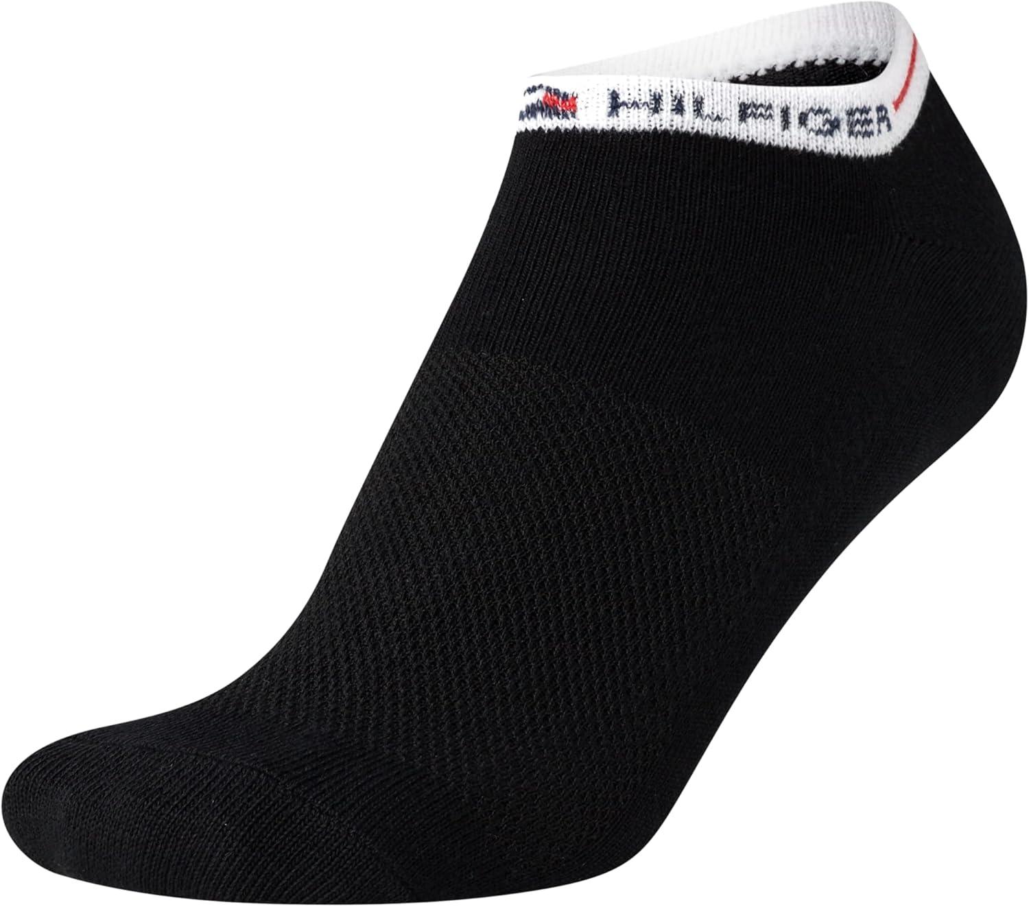 imageTommy Hilfiger Womens No Show Socks 12 Pack Cotton Blend Lightweight Athletic Performance Cushioned Running Socks for WomenBlack