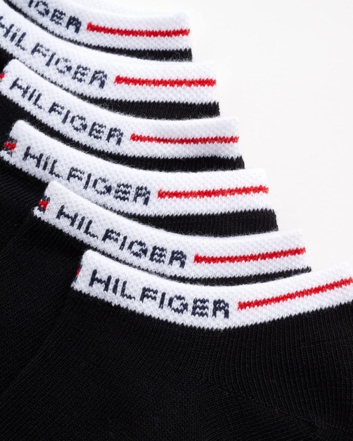 imageTommy Hilfiger Womens No Show Socks 12 Pack Cotton Blend Lightweight Athletic Performance Cushioned Running Socks for WomenBlack