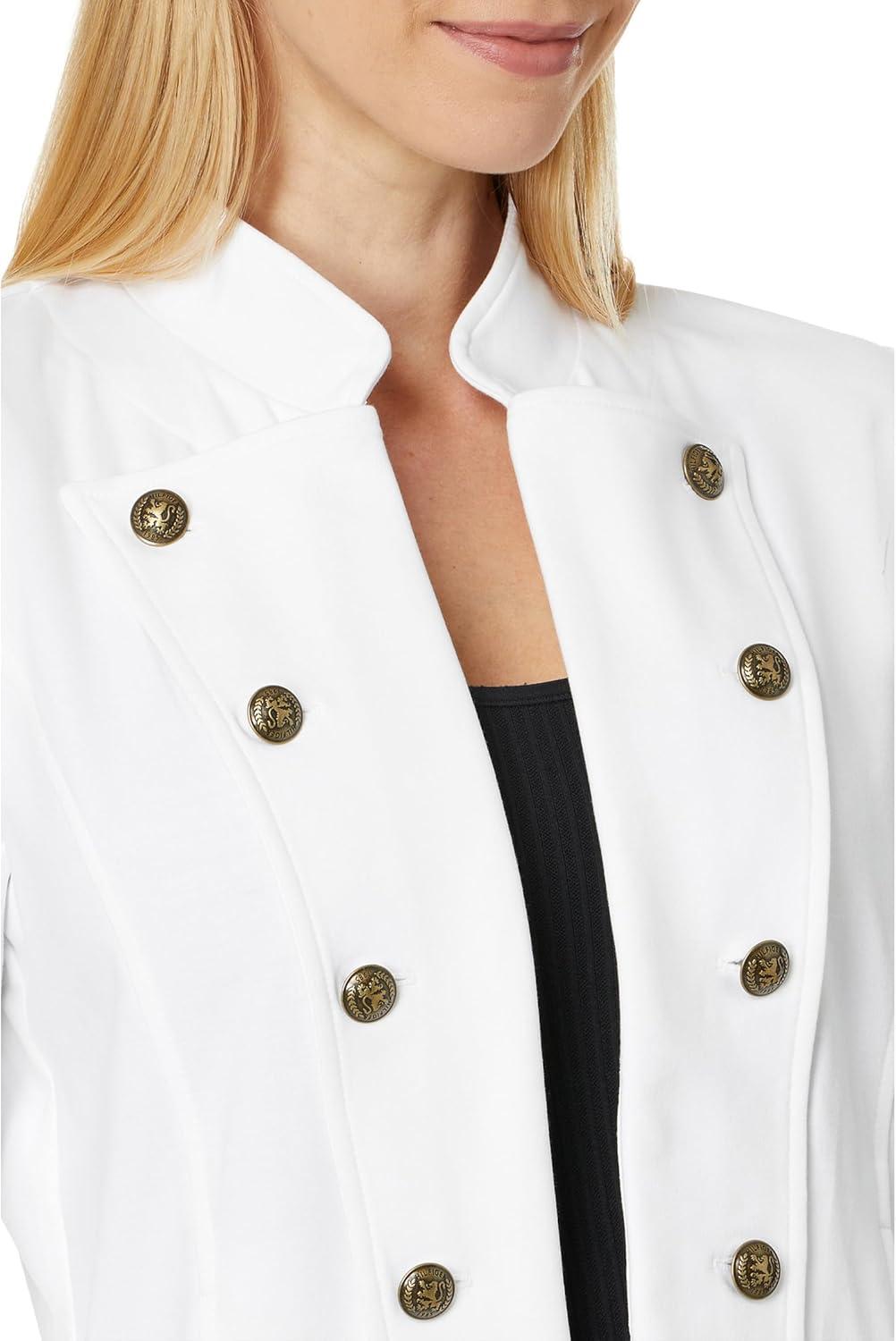 imageTommy Hilfiger Womens Open Front Band JacketBright White
