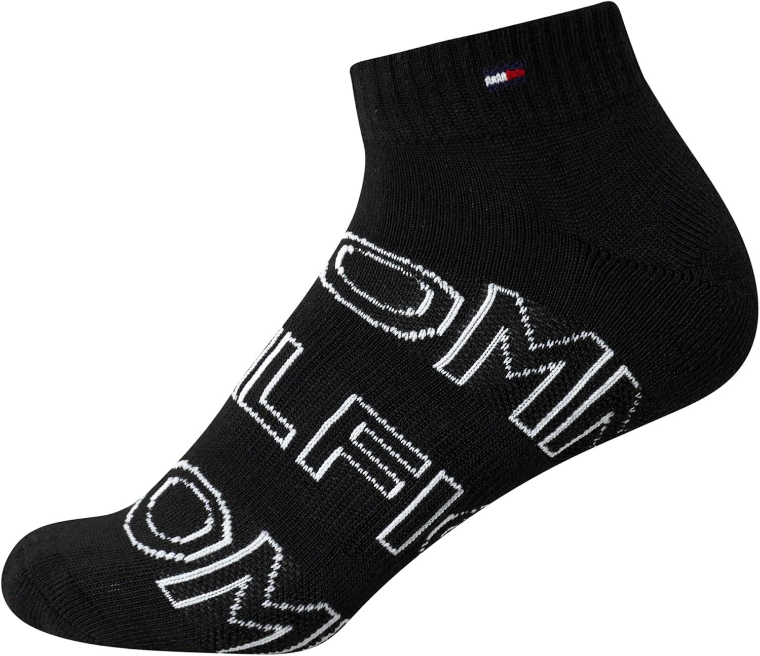 imageTommy Hilfiger Womens Quarter Socks 12 Pack Soft Cushioned Athletic Quarter Length Ankle Socks for Women Sizes 410Black