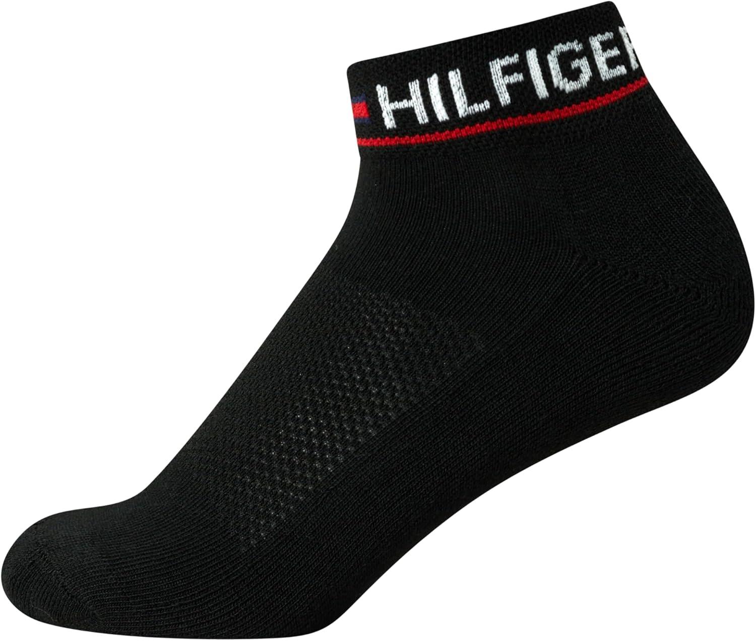 imageTommy Hilfiger Womens Quarter Socks 12 Pack Soft Cushioned Athletic Quarter Length Ankle Socks for Women Sizes 410BlackWhite