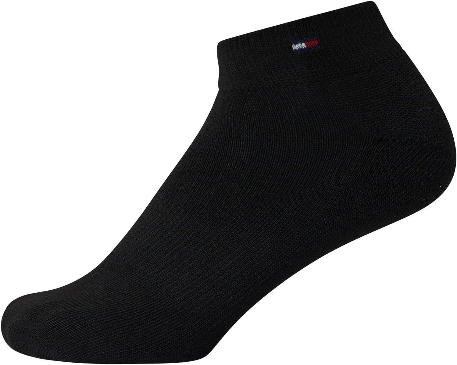 imageTommy Hilfiger Womens Quarter Socks 12 Pack Soft Cushioned Athletic Quarter Length Ankle Socks for Women Sizes 410Pure Black