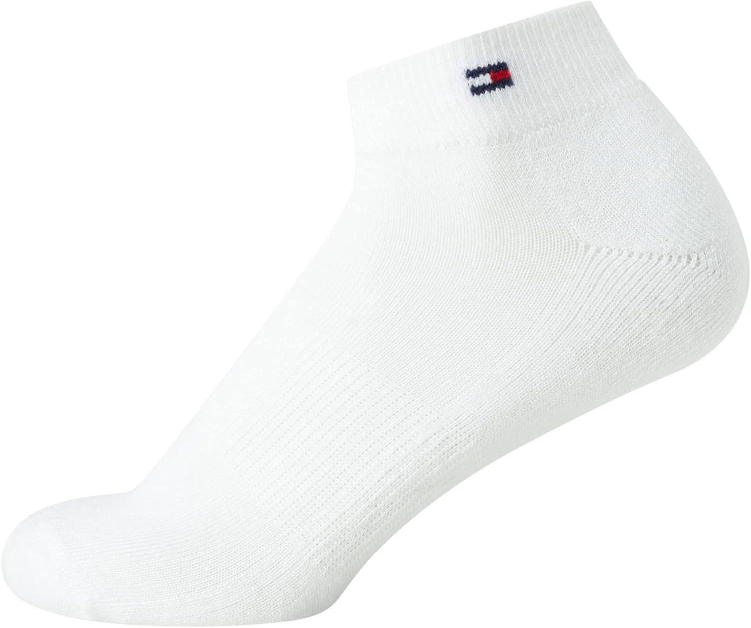 imageTommy Hilfiger Womens Quarter Socks 12 Pack Soft Cushioned Athletic Quarter Length Ankle Socks for Women Sizes 410White Logo
