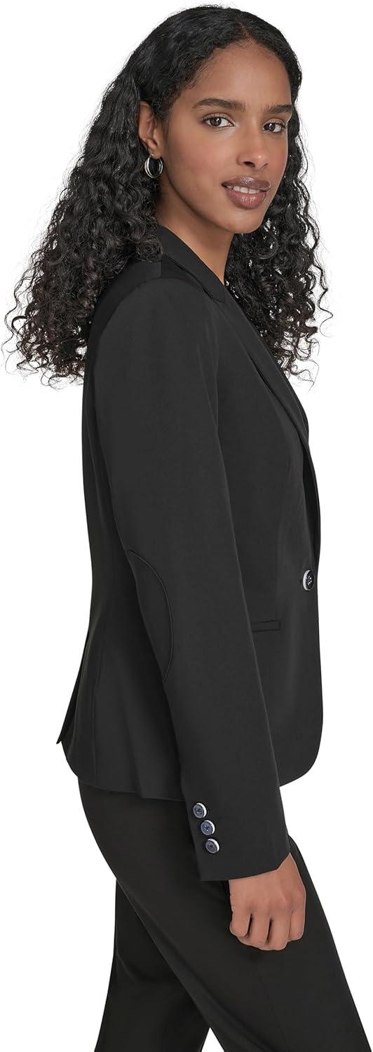 imageTommy Hilfiger Womens Single Button Business BlazerBlack