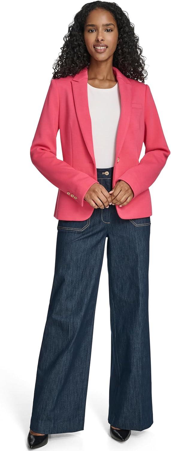 imageTommy Hilfiger Womens Single Button Business BlazerRethink Pink