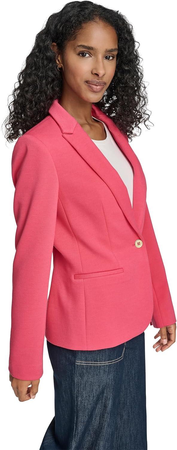 imageTommy Hilfiger Womens Single Button Business BlazerRethink Pink