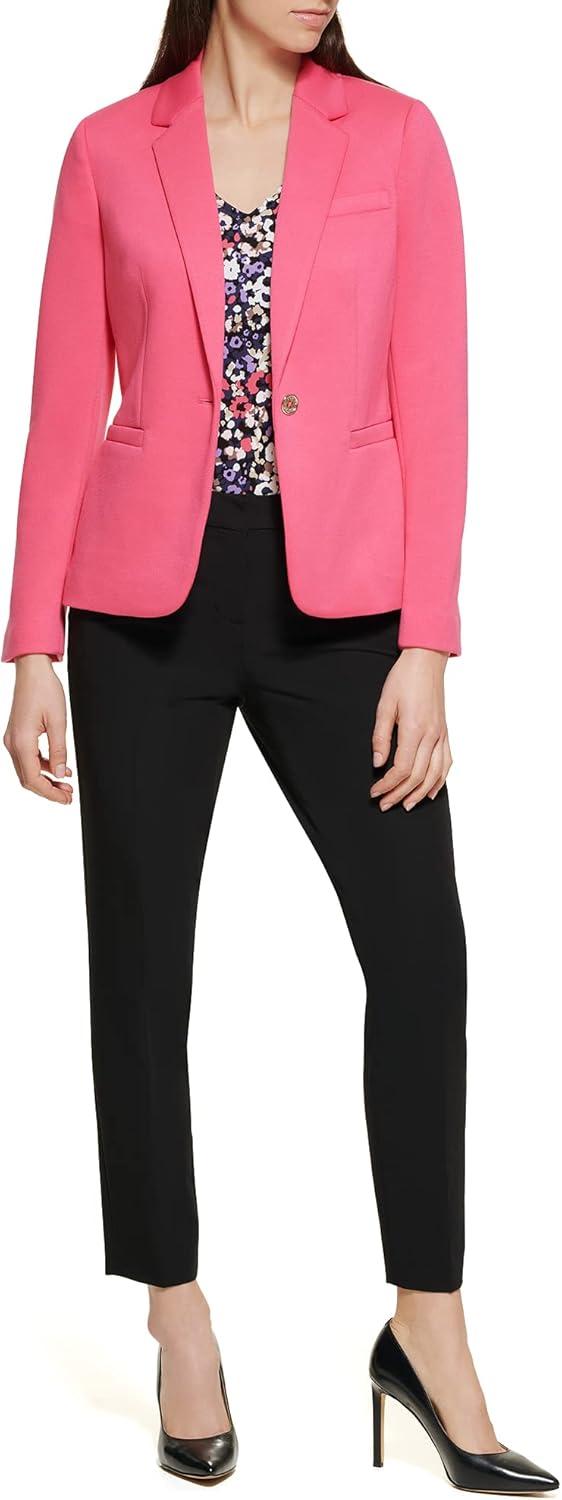 imageTommy Hilfiger Womens Single Button Business BlazerRosette