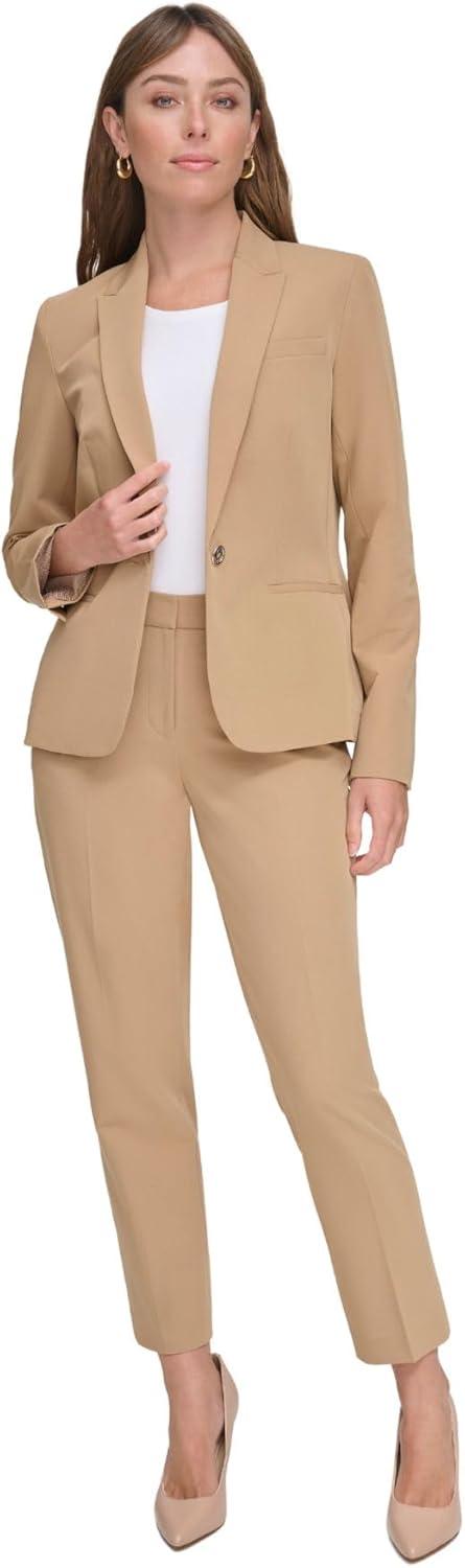 imageTommy Hilfiger Womens Single Button Business BlazerTigers Eye