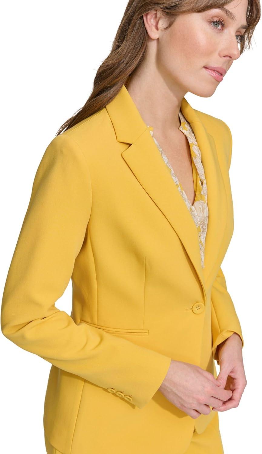 imageTommy Hilfiger Womens Single Button Business BlazerYellow