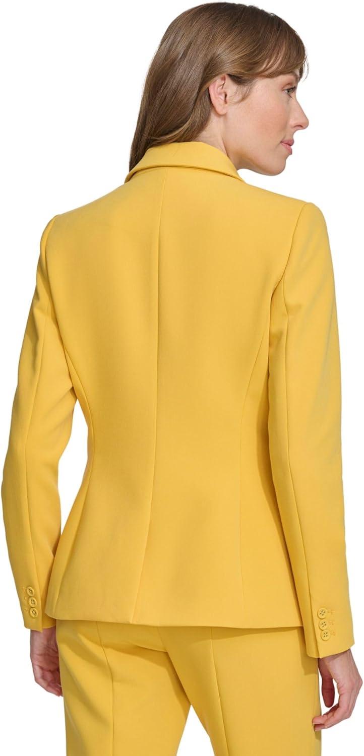 imageTommy Hilfiger Womens Single Button Business BlazerYellow
