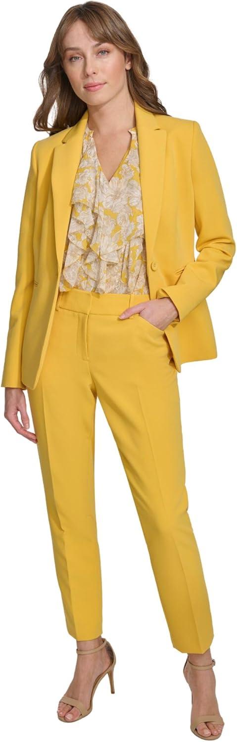 imageTommy Hilfiger Womens Single Button Business BlazerYellow