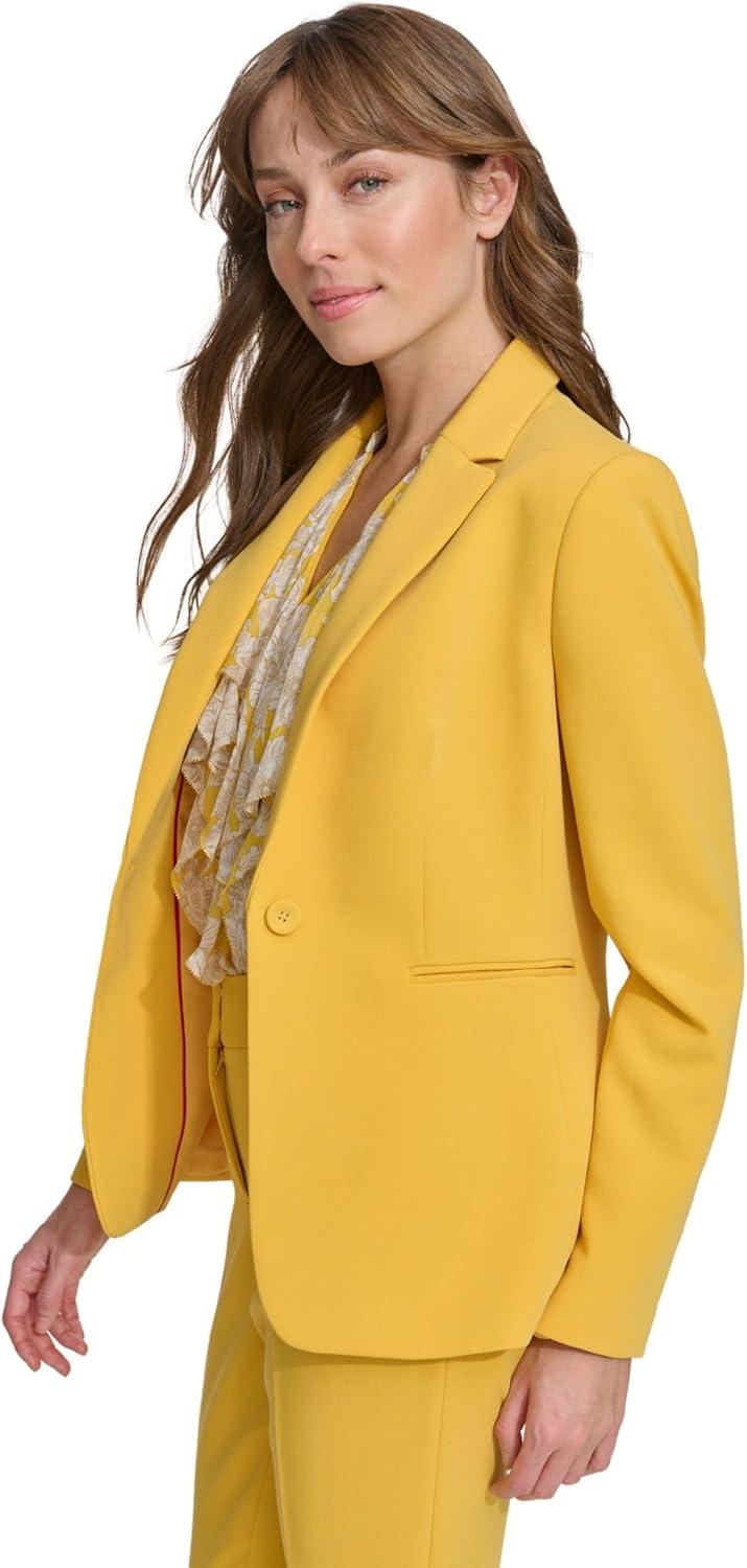 imageTommy Hilfiger Womens Single Button Business BlazerYellow