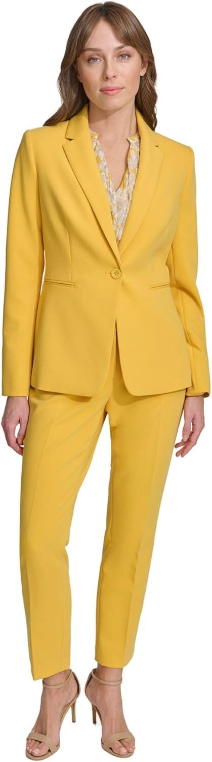 imageTommy Hilfiger Womens Single Button Business BlazerYellow