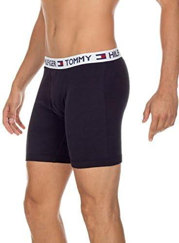 imageTommy Hilfiger mens Underwear Cotton Classics 4pack Boxer Brief Amazon Exclusive2 Navy 1 White 1 Red