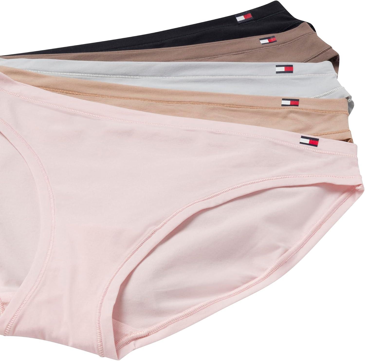 imageTommy Hilfiger womens Bikini Underwear 5packLotusRoebuckMicro ChipDeep TaupeBlack