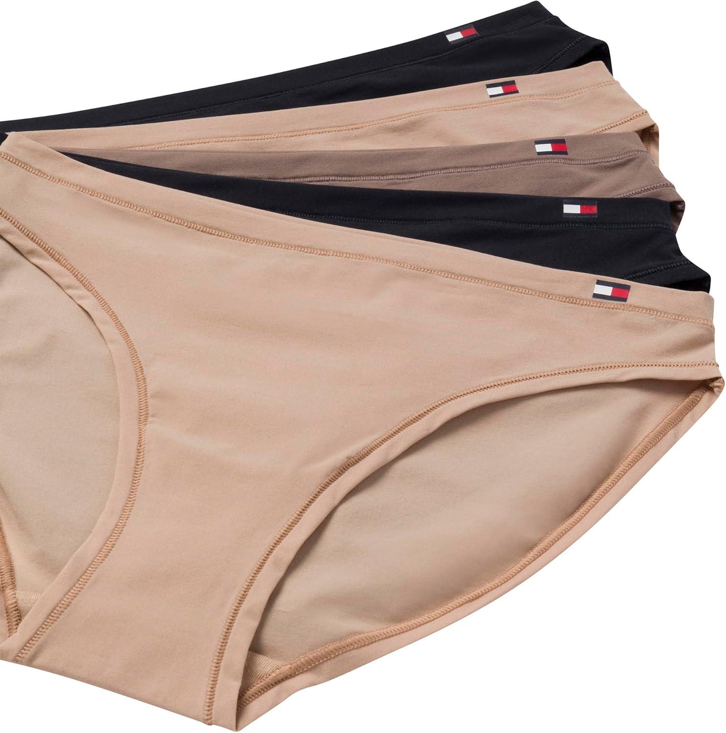 imageTommy Hilfiger womens Bikini Underwear 5packRoebuckRoebuckDeep TaupeBlackBlack