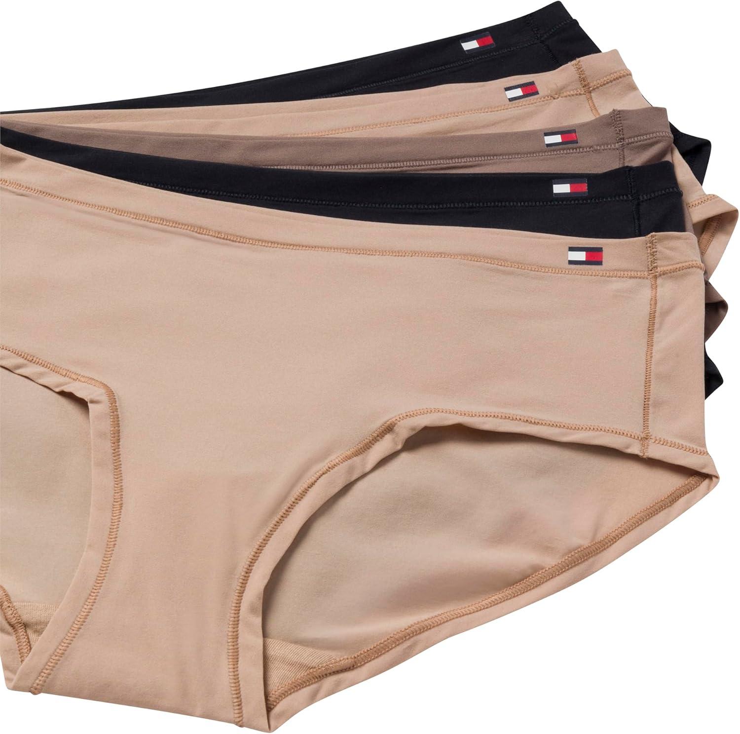 imageTommy Hilfiger womens Hipster Underwear 5packRoebuckRoebuckDeep TaupeBlackBlack