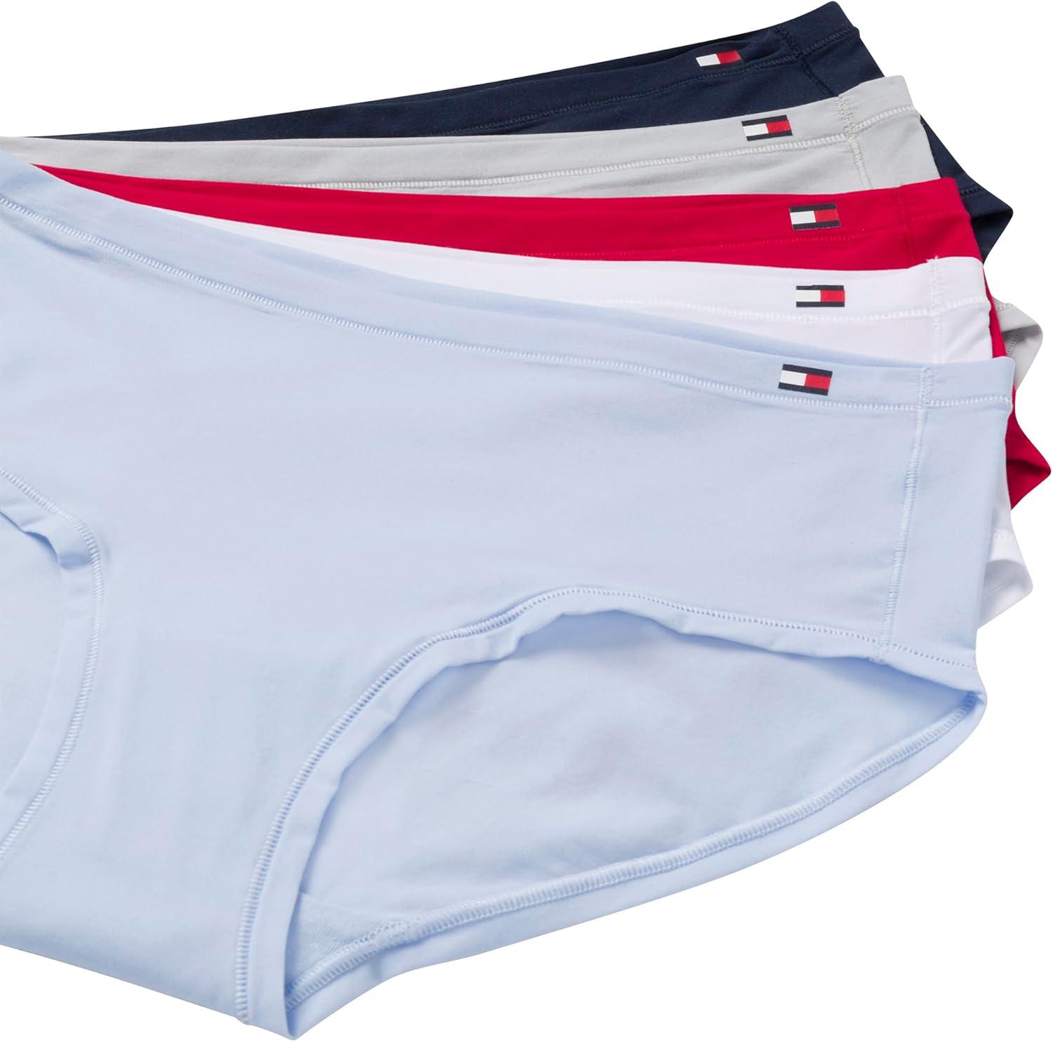imageTommy Hilfiger womens Hipster Underwear 5packSweet BlueBright WhiteSky CaptainMicro ChipTango Red