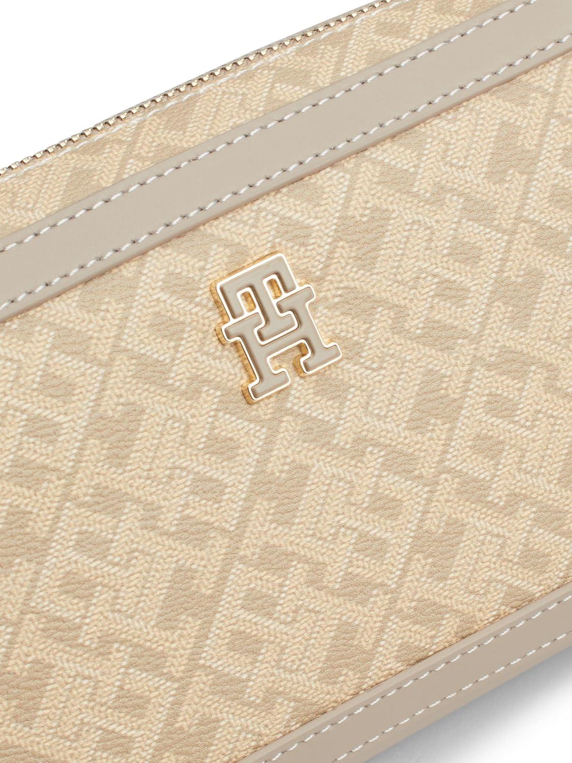 imageTommy Hilfiger womens Monogram Leather Crossbody BagBeige