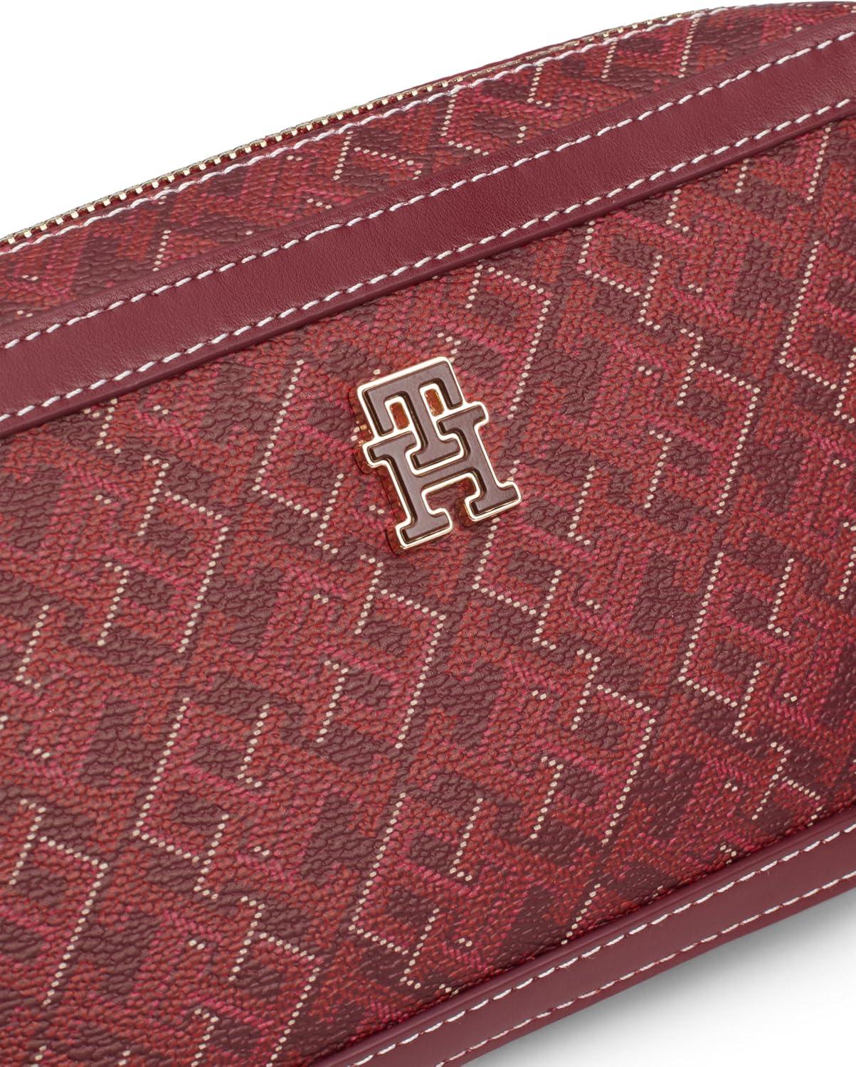 imageTommy Hilfiger womens Monogram Leather Crossbody BagRouge