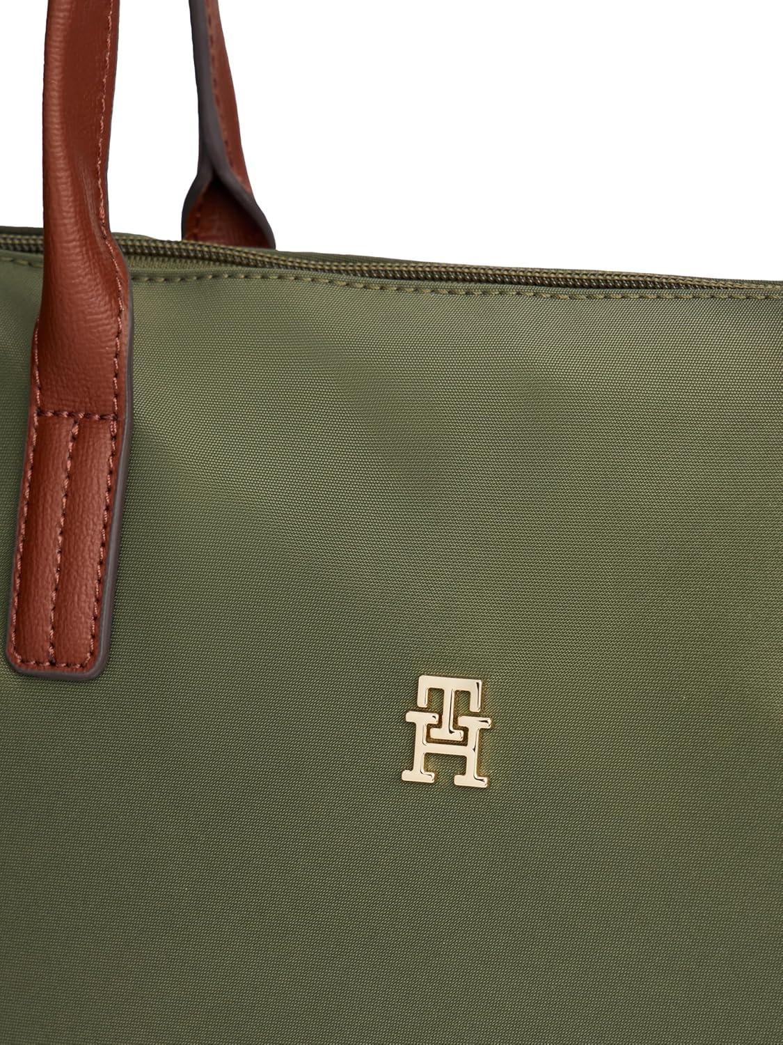 imageTommy Hilfiger womens Popette Large Tote Bag With ZipperHuntsman Green