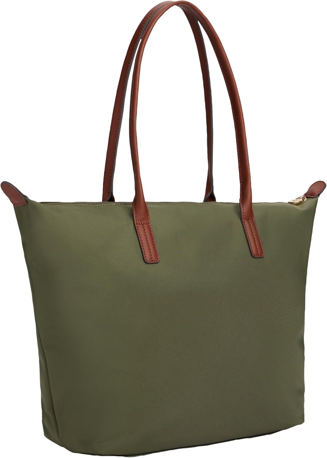 imageTommy Hilfiger womens Popette Large Tote Bag With ZipperHuntsman Green