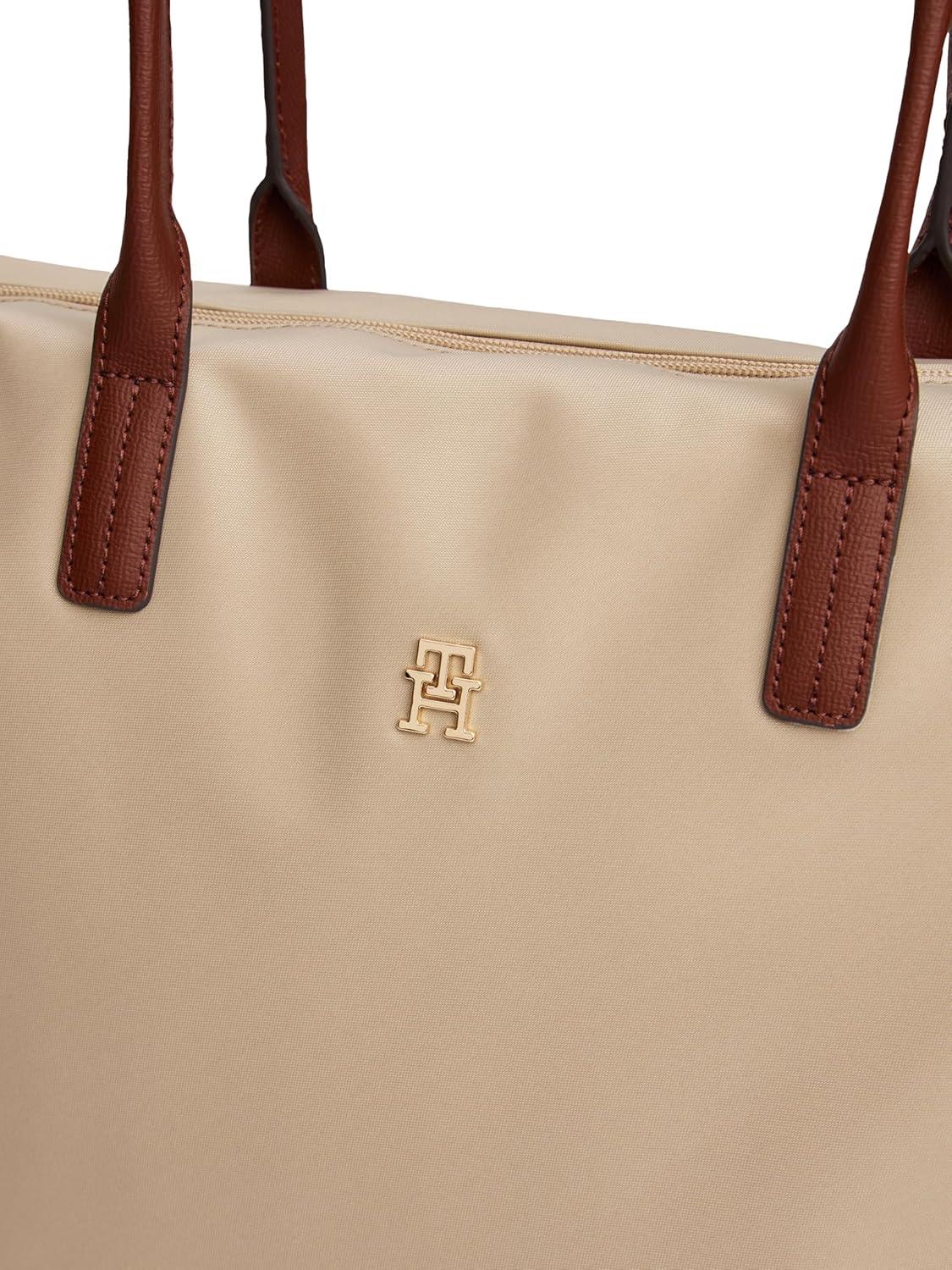 imageTommy Hilfiger womens Popette Large Tote Bag With ZipperSandalwood