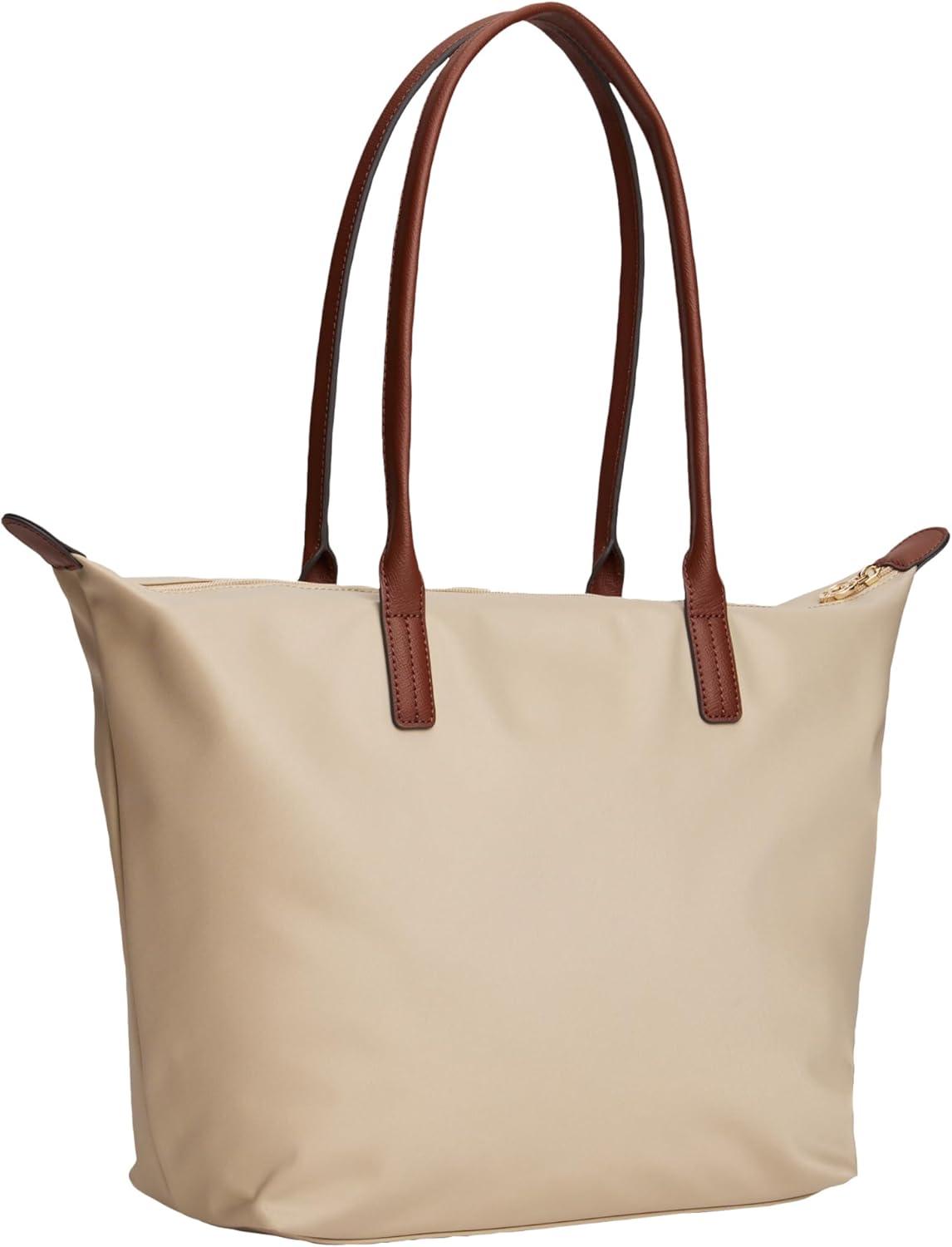 imageTommy Hilfiger womens Popette Large Tote Bag With ZipperSandalwood