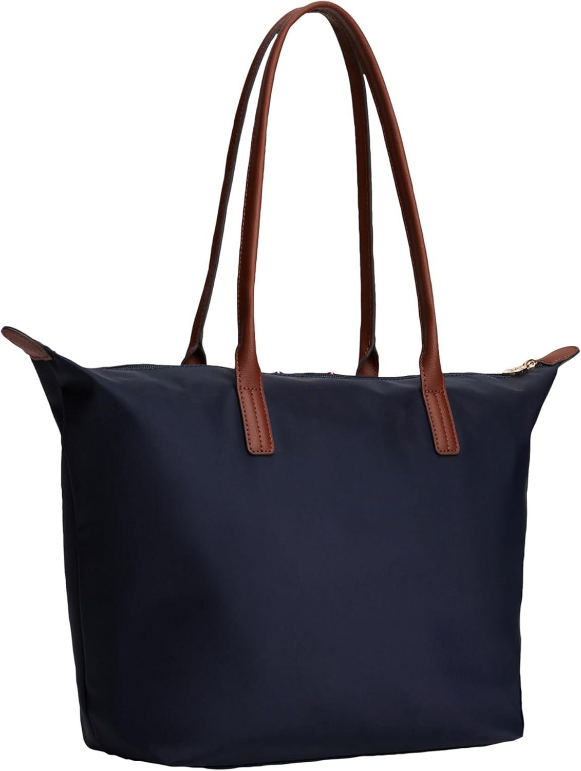 imageTommy Hilfiger womens Popette Large Tote Bag With ZipperSpace Blue Corp