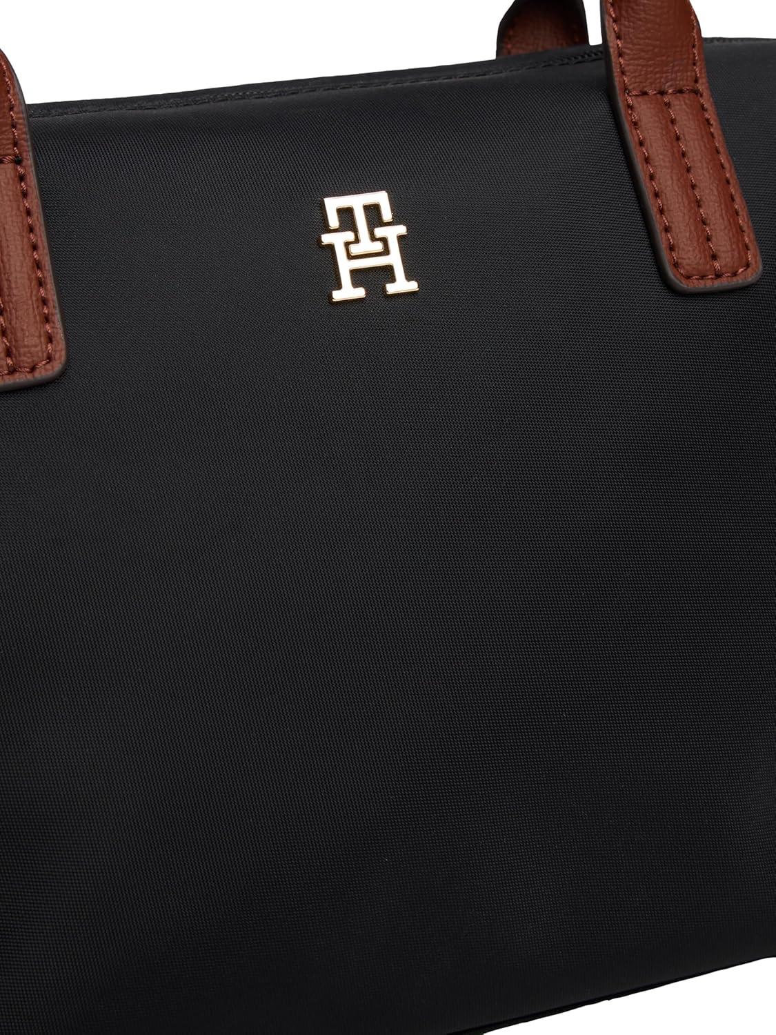 imageTommy Hilfiger womens Popette Small Tote Bag With Removable Crossbody StrapBlack