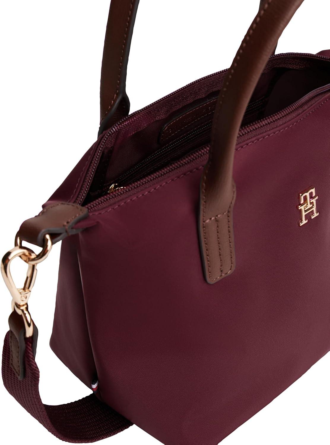 imageTommy Hilfiger womens Popette Small Tote Bag With Removable Crossbody StrapDeep Rouge