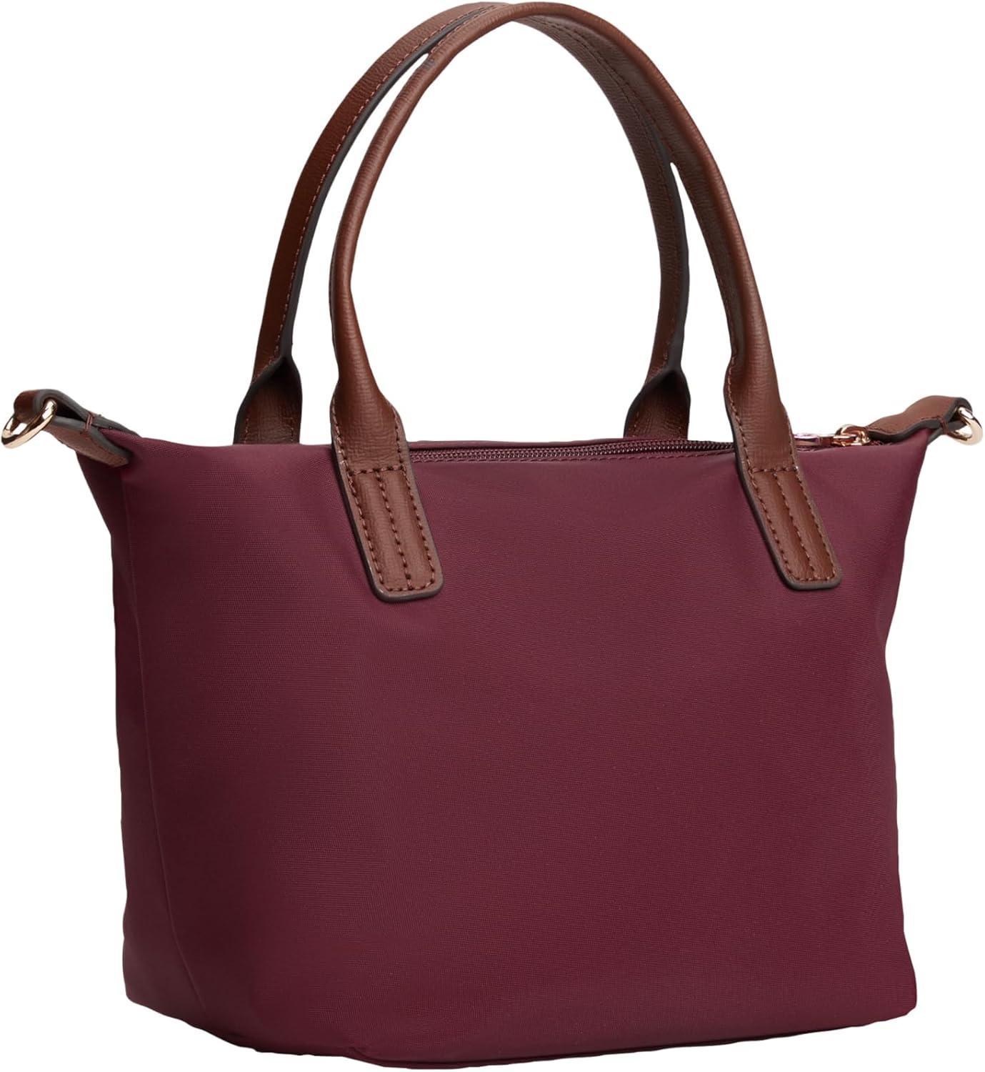 imageTommy Hilfiger womens Popette Small Tote Bag With Removable Crossbody StrapDeep Rouge