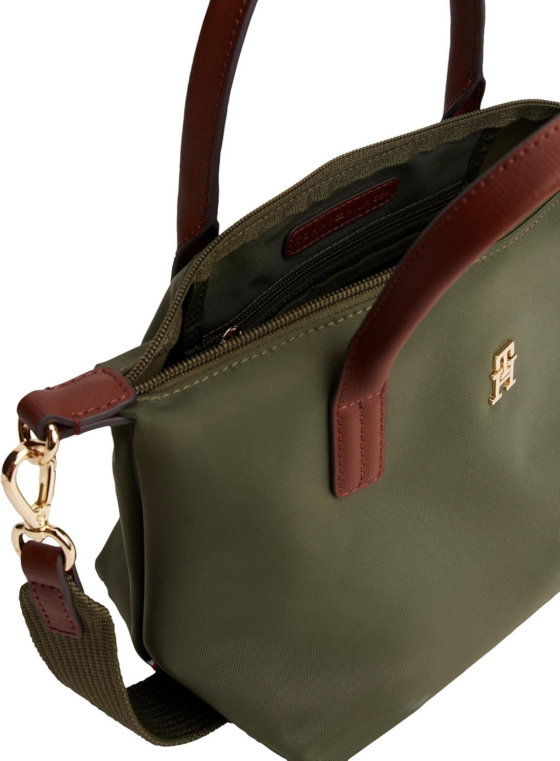 imageTommy Hilfiger womens Popette Small Tote Bag With Removable Crossbody StrapHuntsman Green