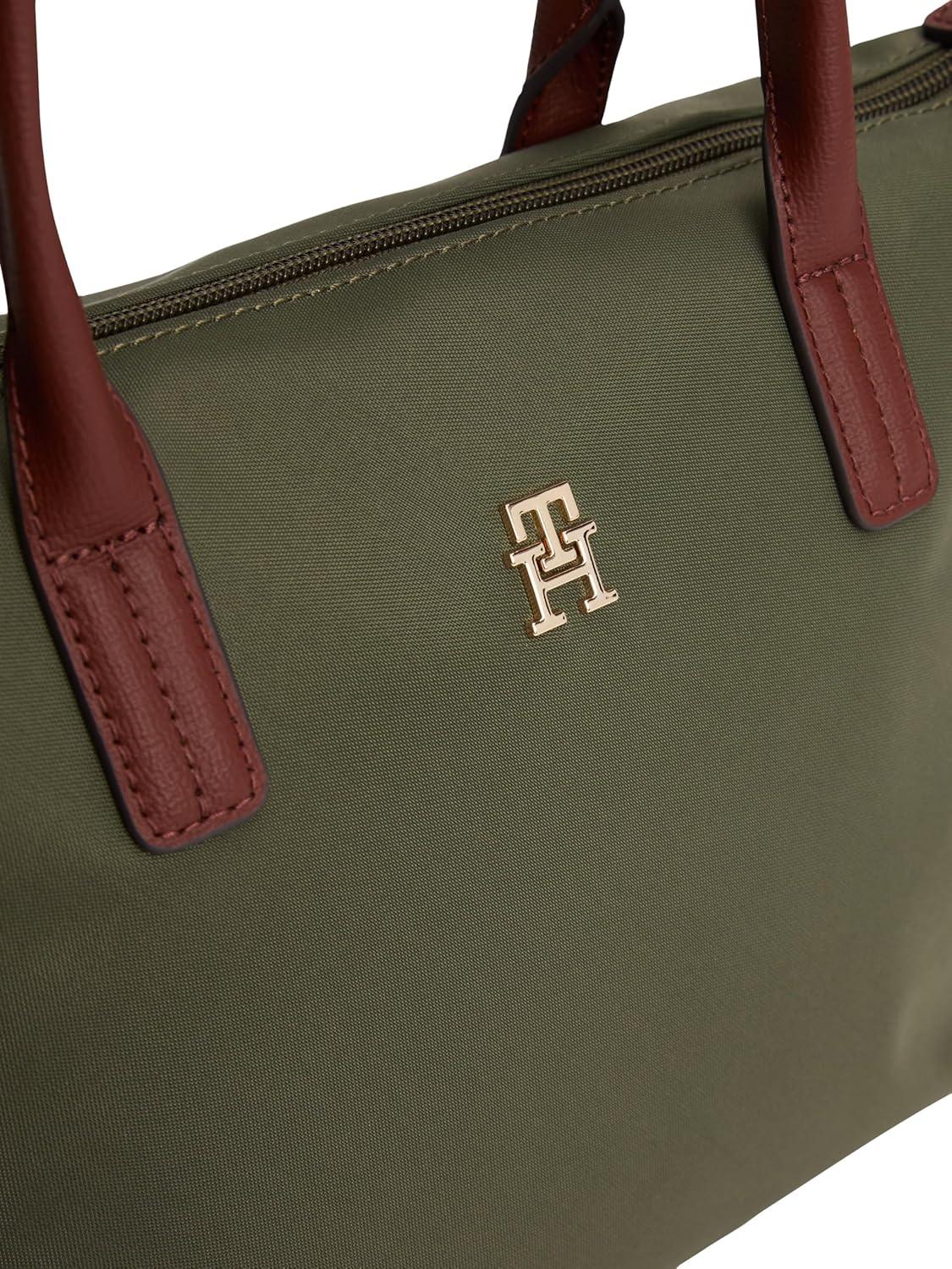 imageTommy Hilfiger womens Popette Small Tote Bag With Removable Crossbody StrapHuntsman Green