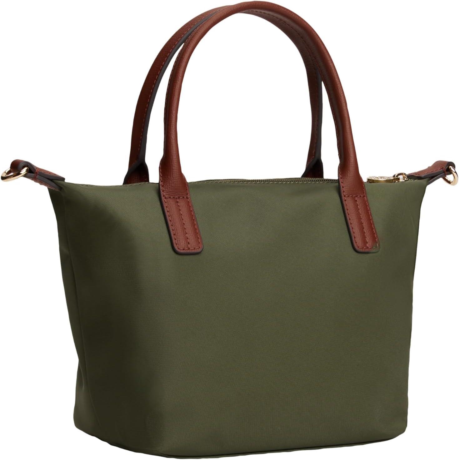 imageTommy Hilfiger womens Popette Small Tote Bag With Removable Crossbody StrapHuntsman Green